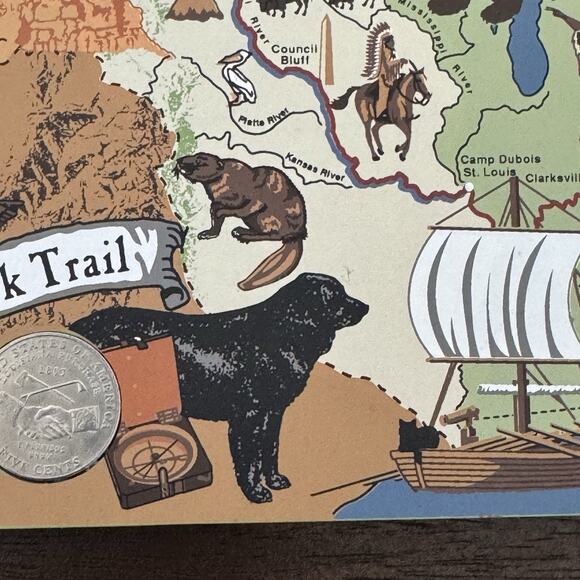 Cat's Meow Village Lewis and Clark Trail 2004 Historic Trails & Waterways Wooden - Picture 14 of 16